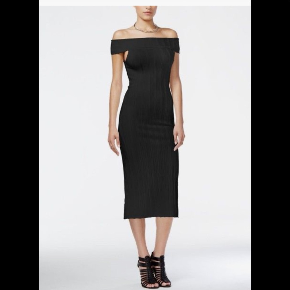 Guess Mirage Off-the-Shoulder Sweater Dress Large
